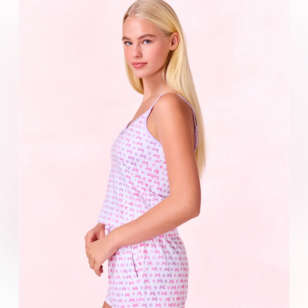 LoveShackFancy X Roller Rabbit Disco Bow Mischa Set Size XS - Picture 3 of 5